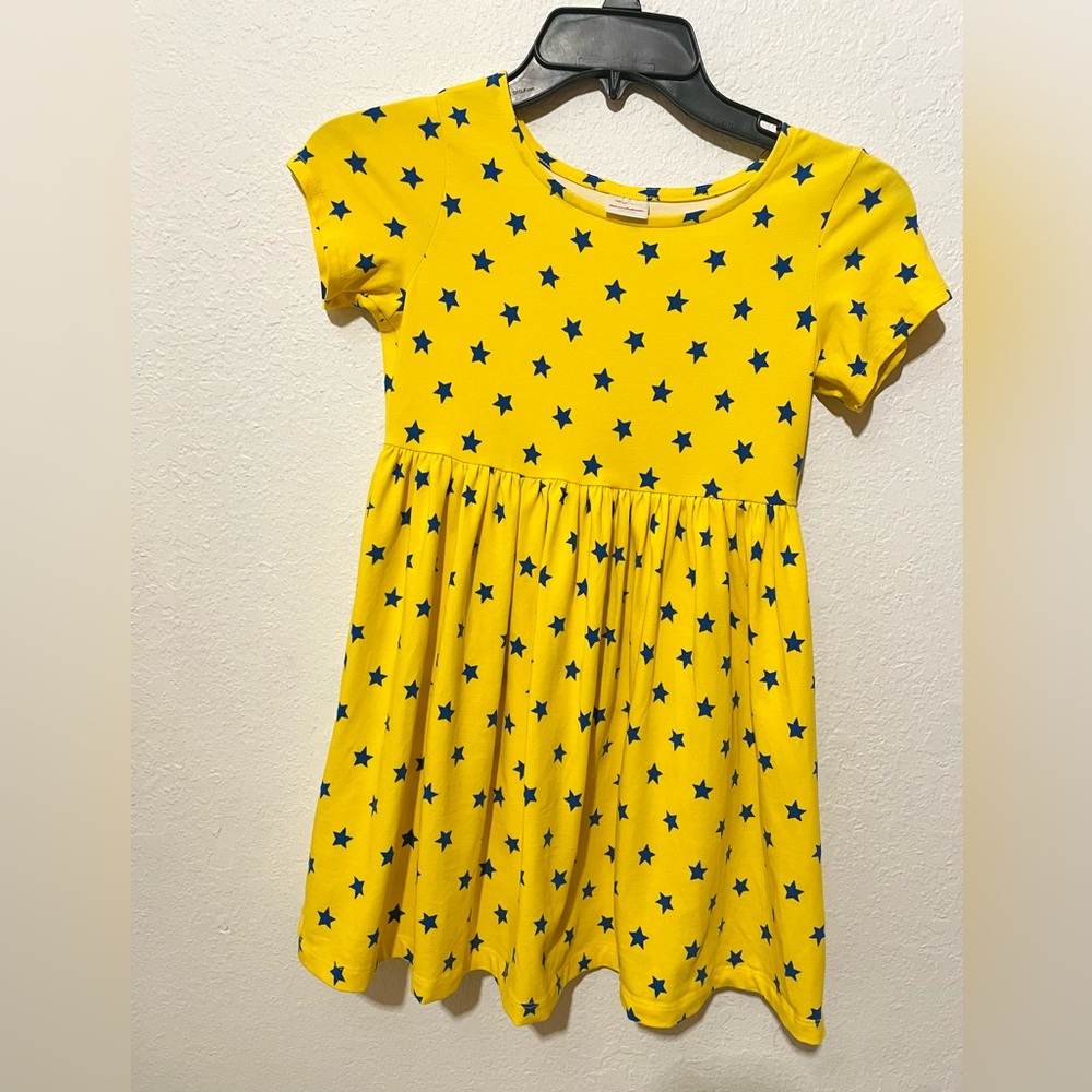 Hanna Andersson Yellow with blue star dress
